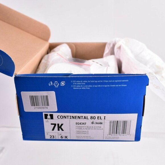 Continental 80 Pull-On Sneakers EG4347 White/Pink - Picture 7 of 9